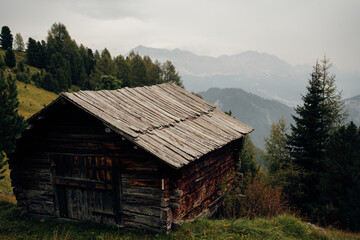 Huts near Sass de Putia