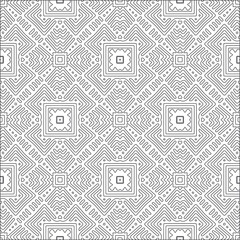 Vector pattern with symmetrical elements . Repeating geometric tiles from striped elements. black patterns.
