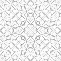 Vector pattern with symmetrical elements . Repeating geometric tiles from striped elements. black patterns.
