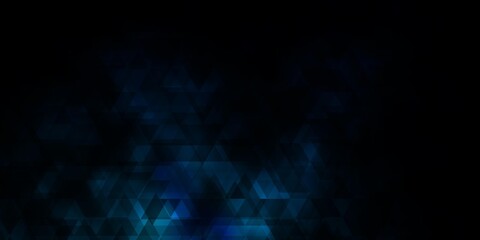 Obraz premium Light BLUE vector background with lines, triangles.