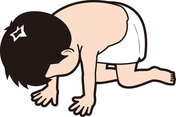 挫折するバスタオルを巻いた男性