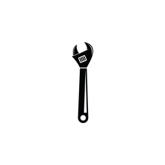 Wrench Icon, logo design template. Simple and clean flat design of wrench vector template.wrench logo for business.
