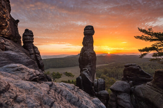 Morgenstimmung in der S&auml;chsischen Schweiz