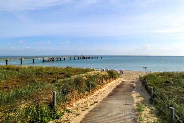 Obraz premium Seebrücke, Göhren, Deutschland 