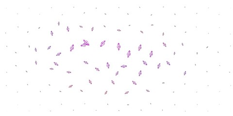 Light Blue, Red vector template with businesswoman signs.