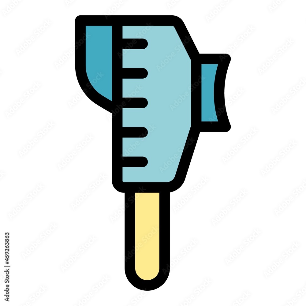 Poster thermal imager display icon. outline thermal imager display vector icon color flat isolated