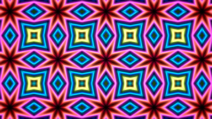 Abstract multicolored symmetrical kaleidoscope background