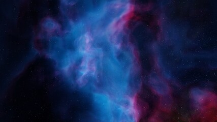 Naklejka na ściany i meble colorful nebula, science fiction wallpaper 3d illustration