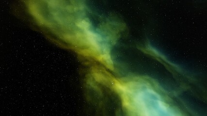 colorful nebula, science fiction wallpaper 3d illustration