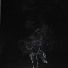 Smoke produced by burning solid, liquid or gaseous materials.