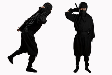 Easy to use ninja images with white background © kapinon