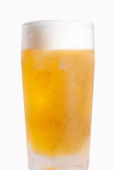 今日もお疲れ様！バナーに使いやすいキンキンに冷えたビール！1　白バックでパス抜きしやすい