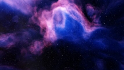 colorful nebula, science fiction wallpaper 3d illustration