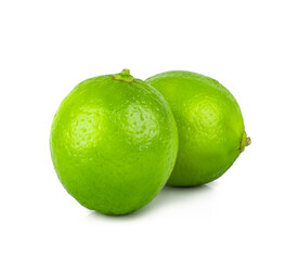 Limes isolated on a white background