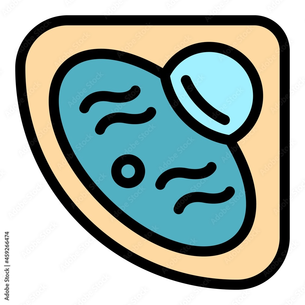 Poster jacuzzi icon. outline jacuzzi vector icon color flat isolated