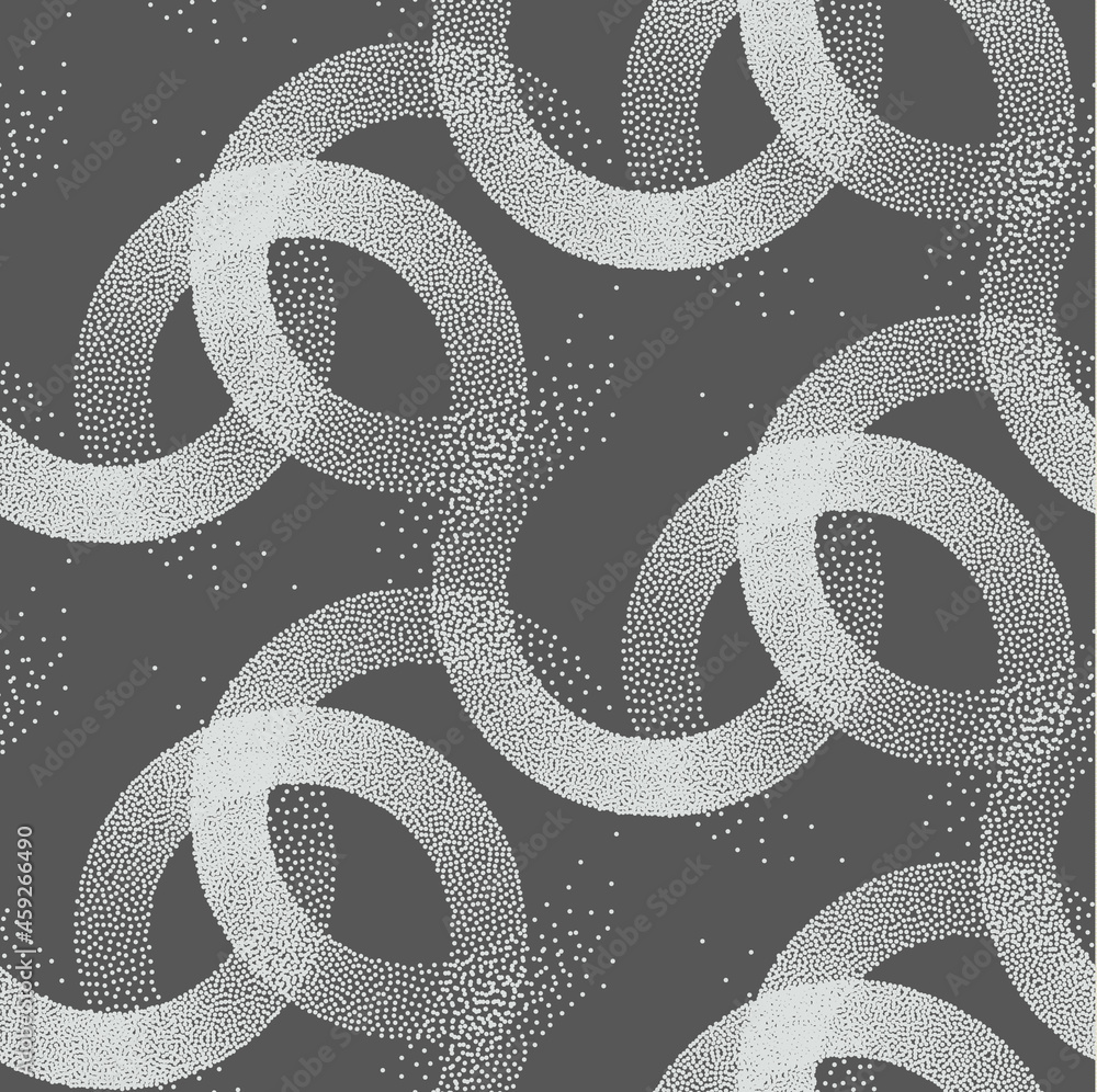 Aufkleber stipple seamless pattern in retro style on grey background. vector stipple texture can be used for f