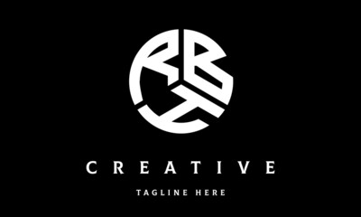 RBH circle three letter logo vector