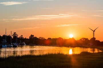Lewes Rehoboth Canal at sunset © Kathleen