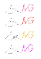 手描きの禁煙アイコン