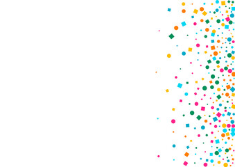 Rainbow Polka Transparent Vector  White