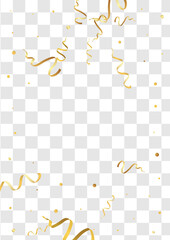 Gold Star Fun Vector Transparent Background.