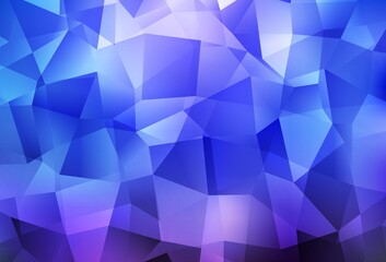 Fototapeta premium Light BLUE vector low poly layout.