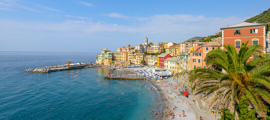 City of Bogliasco. Ligurian coast. Italy. - 459276428
