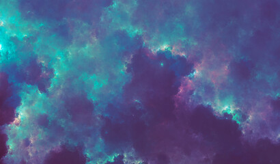 Fototapeta na wymiar Sci Fi Nebula #39 - High Resolution 13k - Colorful and intense