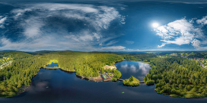 lake Fichtelsee Airpano 360° x 180° vr © Mathias Weil