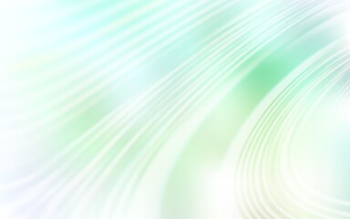 Obraz premium Light Green vector texture with curved lines.