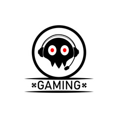 good gaming skull vector graphic illustration for logo...