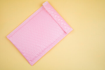 Good pink envelope with bubble wrap