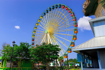 Fototapeta premium Ferris wheel in the city, Myrtle Beach, SC