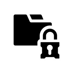 Folder lock icon
