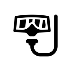Scuba diving mask icon