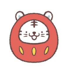 ホワイトタイガーダルマ