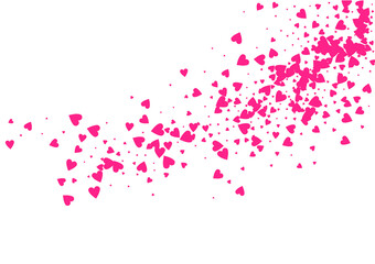 Maroon Color Confetti Vector White Backgound.