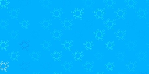 Dark blue vector texture with disease symbols.