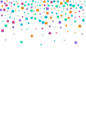 Color Circle Celebrate Vector  White Background.