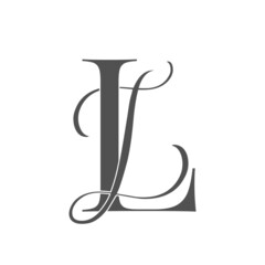 li,il, monogram logo. Calligraphic signature icon. Wedding Logo Monogram. modern monogram symbol. Couples logo for wedding