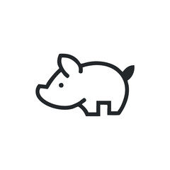Pig logo design