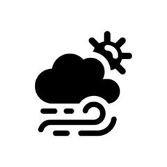 Windy day icon