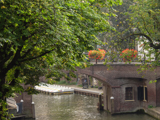 Die Alststadt von Utrecht in den Niederlanden