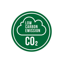 Low carbon emission vector label