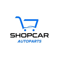 Bold, clear and unique logo about shopping cart and car.
EPS 10, Vector.
