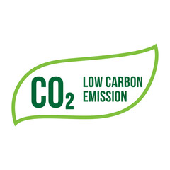 Low carbon emission vector label