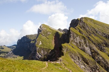 mountain landscape with sky and clouds