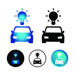 Abstract Smart Car Icon Set