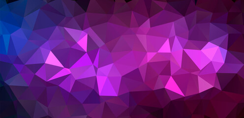 Obraz premium Trendy polygonal space background. Colorful geometric galaxy illustration