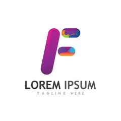 F Letter vector icon